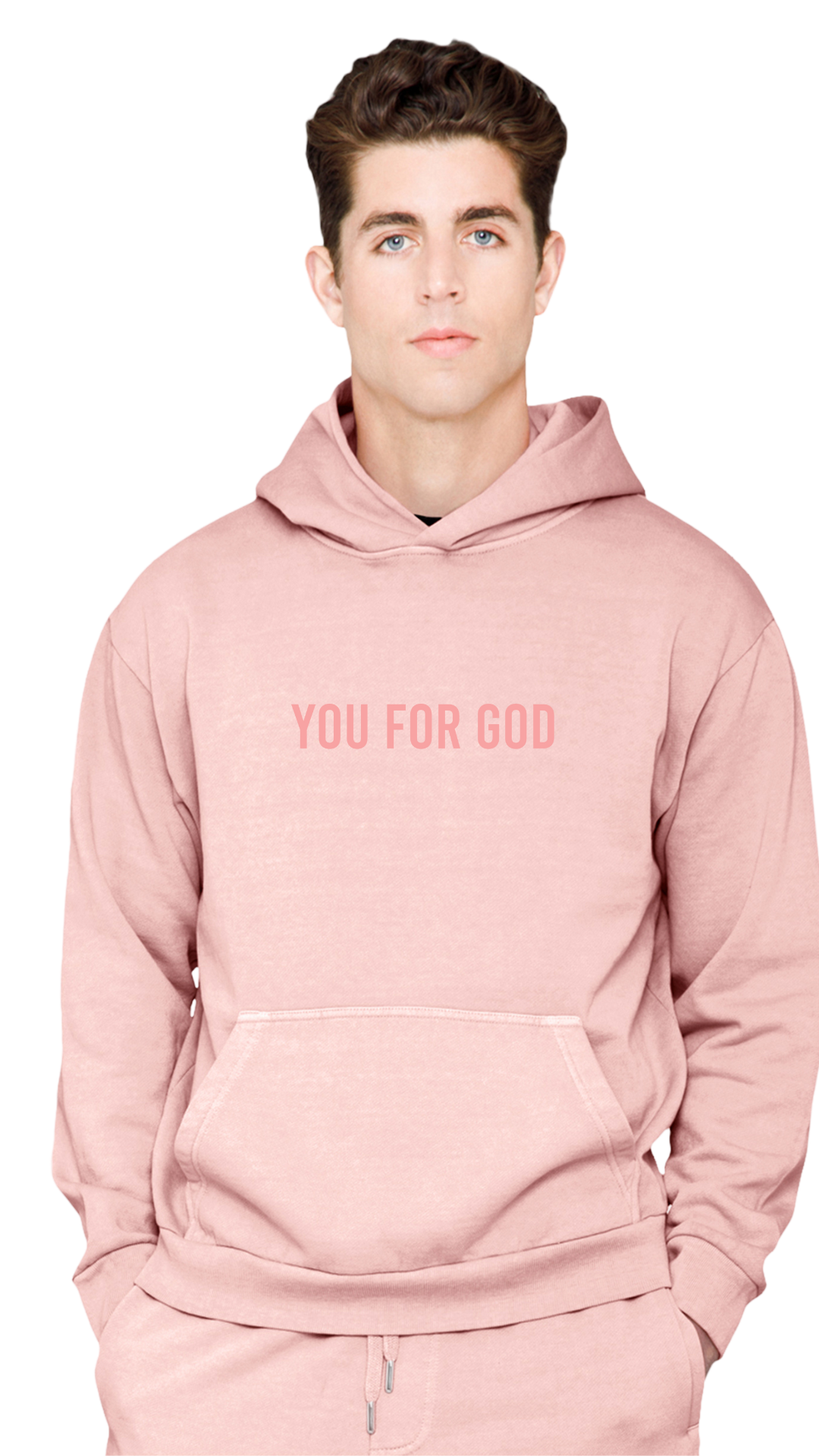 If God Be For You Embroidered Hoodie - Rose Love