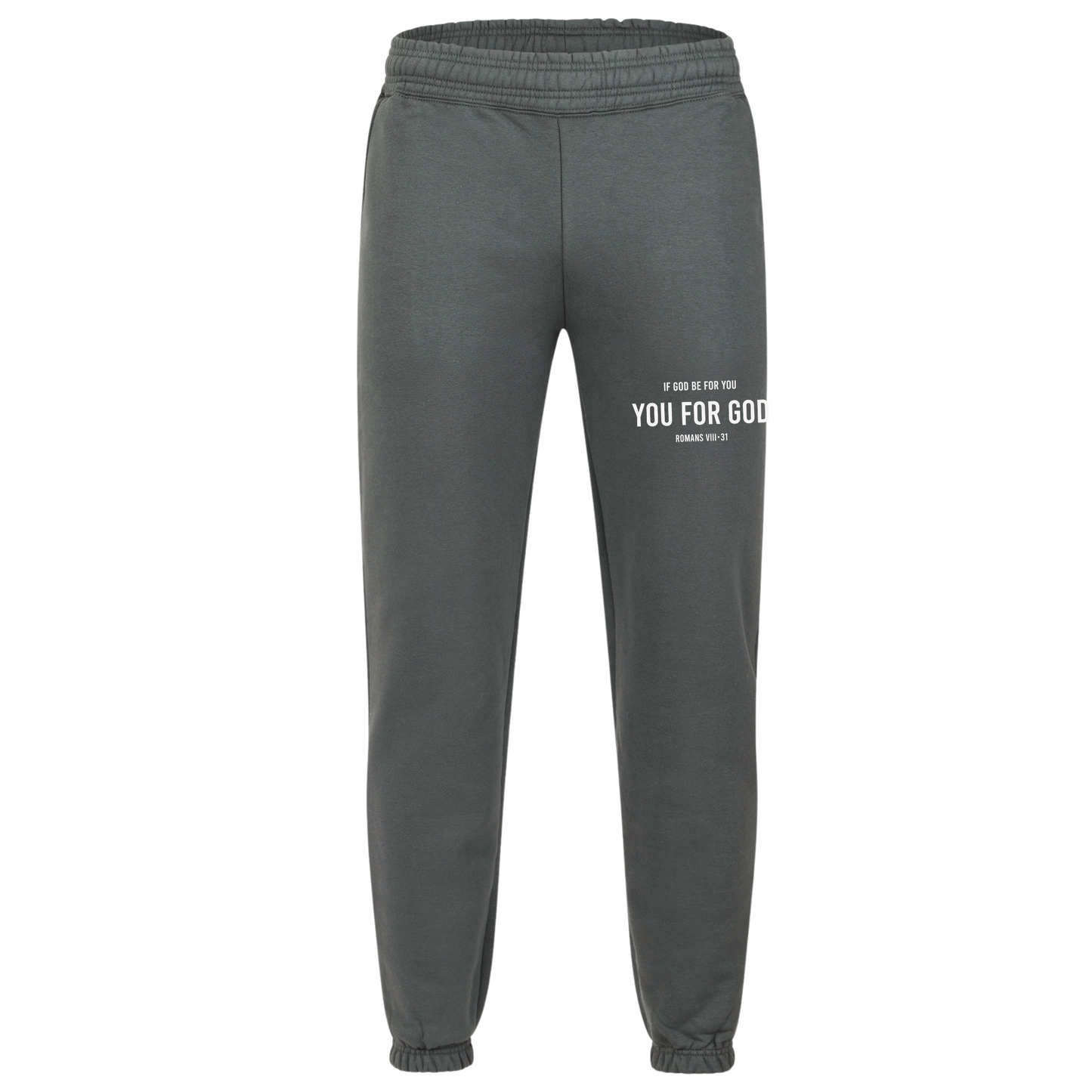 If God Be For You Sweatpant- Dark Grey