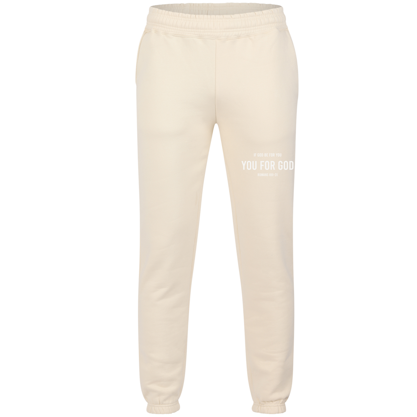 If God Be For You Sweatpant- Bone