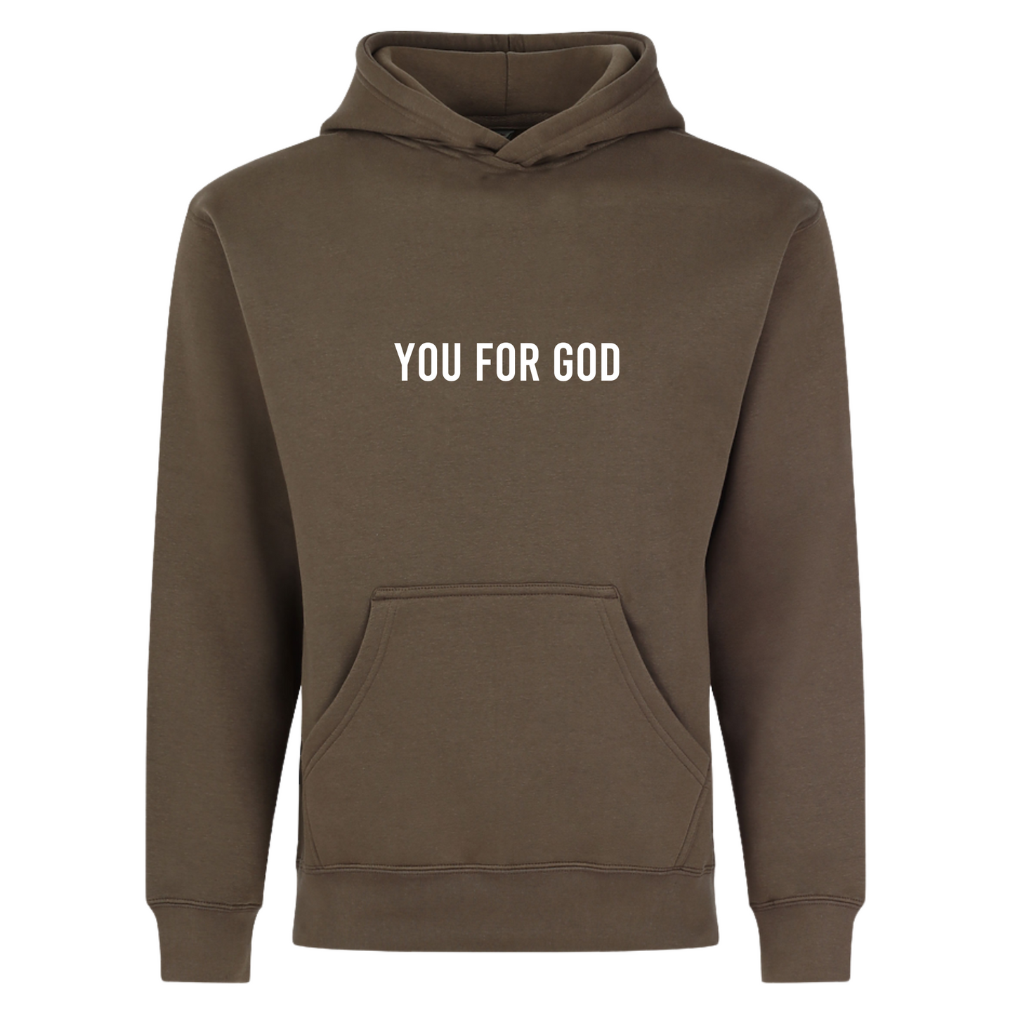 You For God Printed Hoodie- Eurth Sand