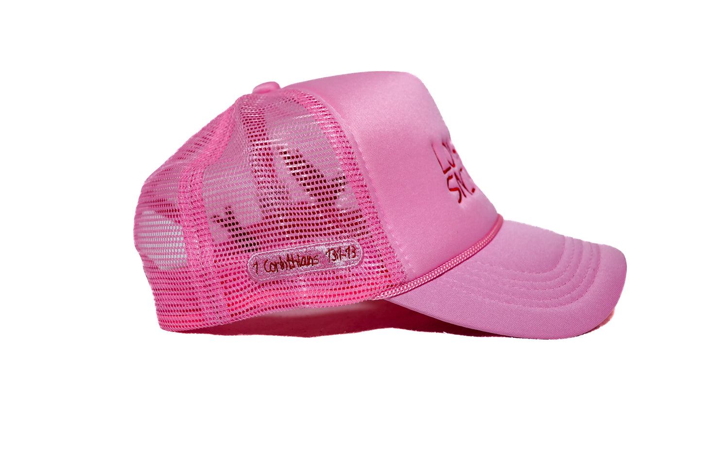 Love Wins Trucker Hat - Pink + Red