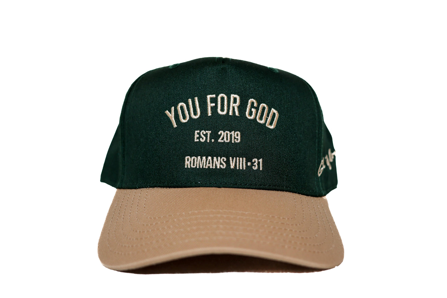YFG Classic Snapback Forest Green + Tan