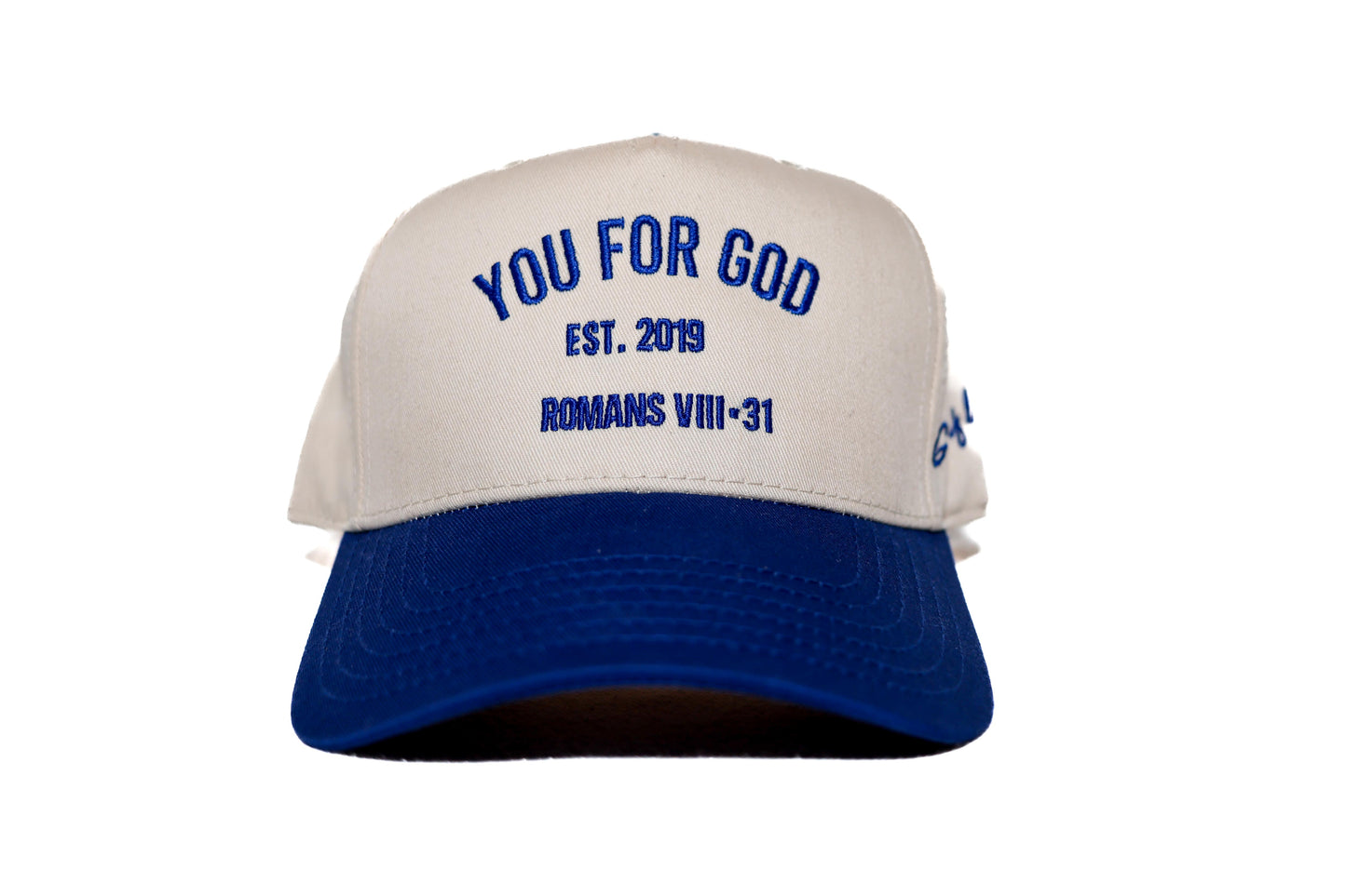 YFG Classic Snapback Tan + Blue