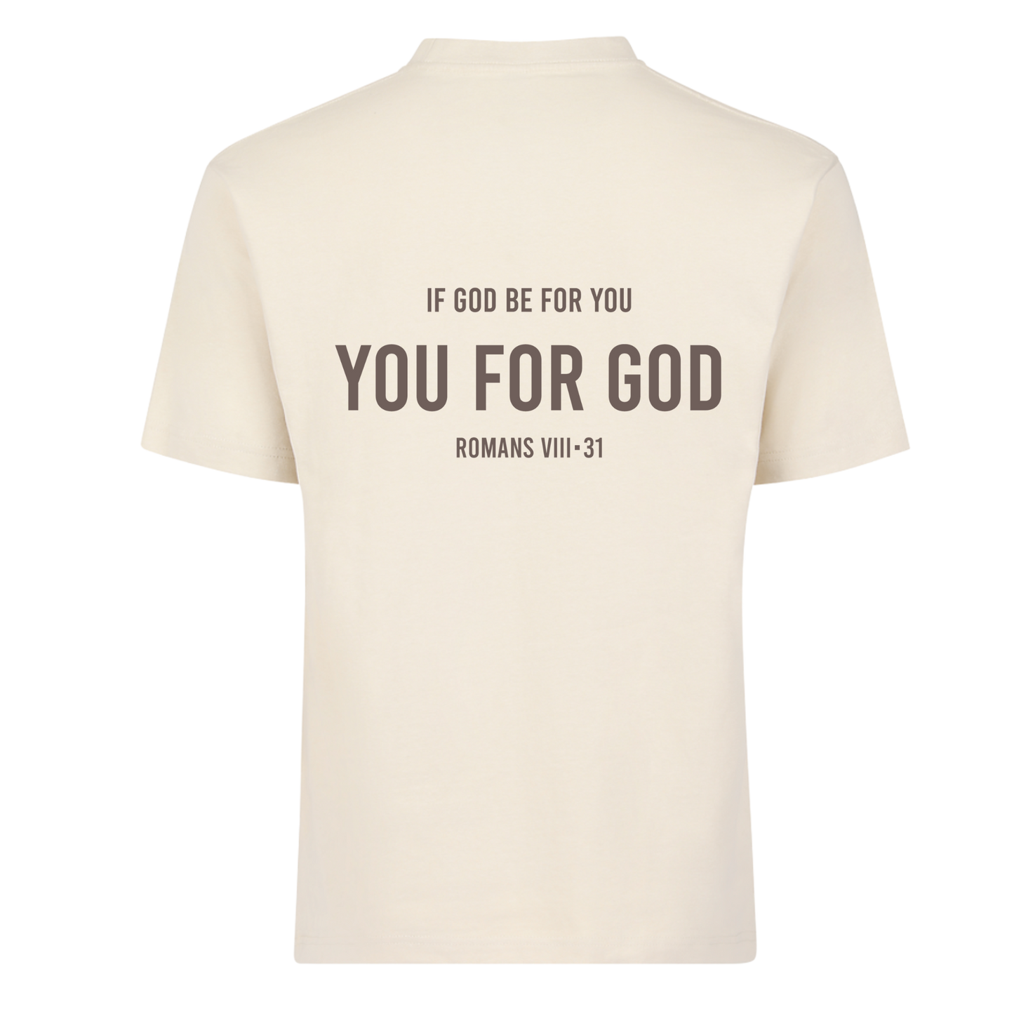 If God Be For You- OFF White + Chocolate