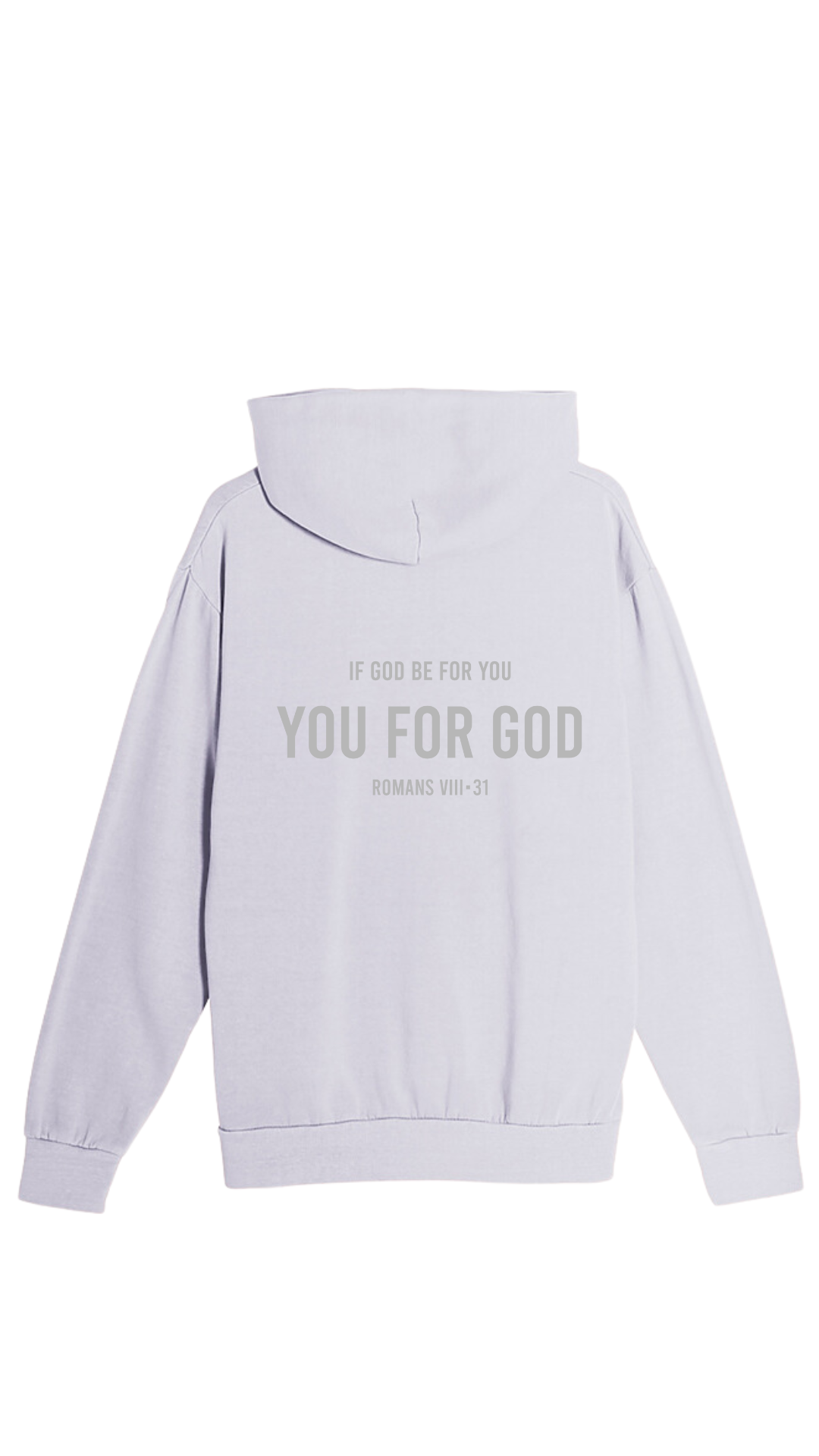 You For God Hoodie - Cloud Gray