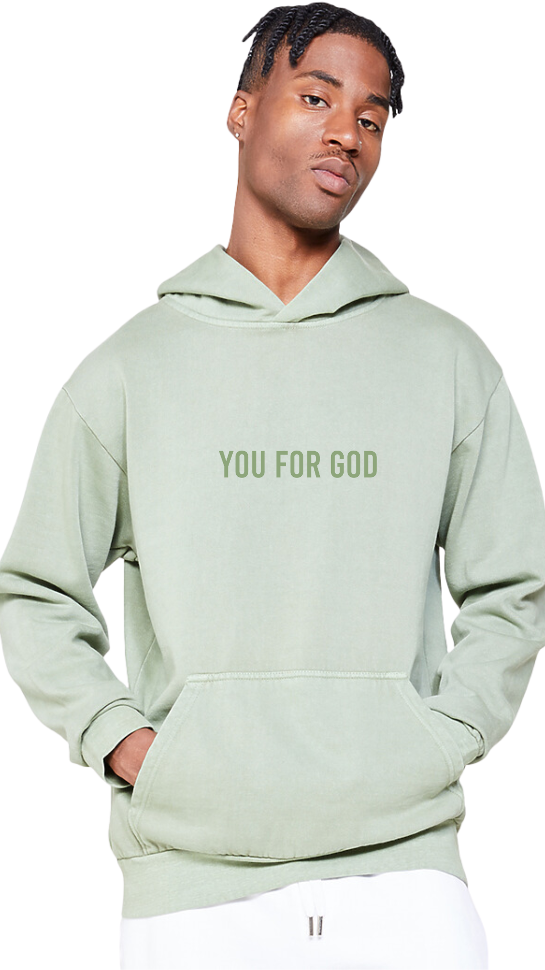 Mint top colour hoodie