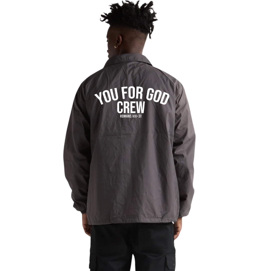 YFG Crew Anchor Gray Coach Jacket