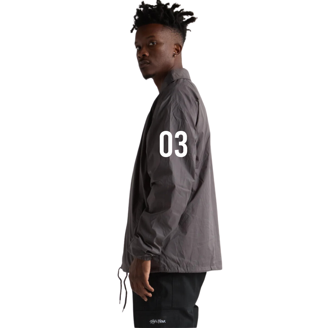 YFG Crew Anchor Gray Coach Jacket