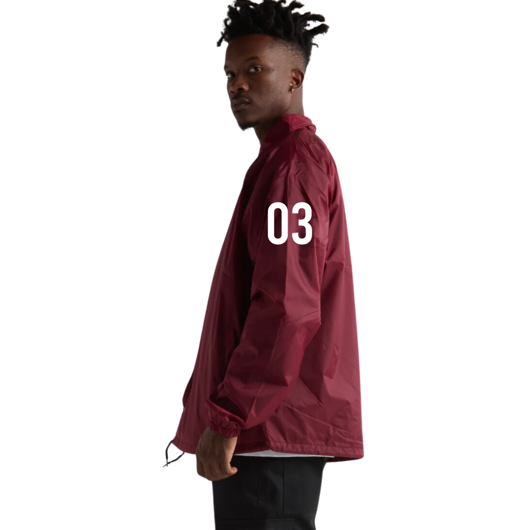 YFG Crew Cherry Merlot Coach Jacket