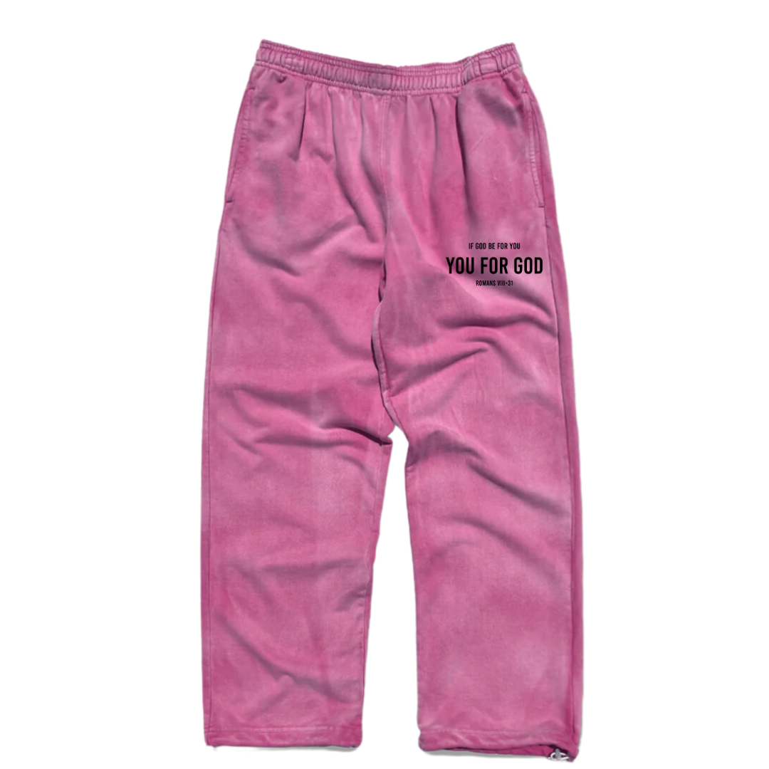 Limited Edition 'Love Wins' Sweatpants - Faded Pink Rose