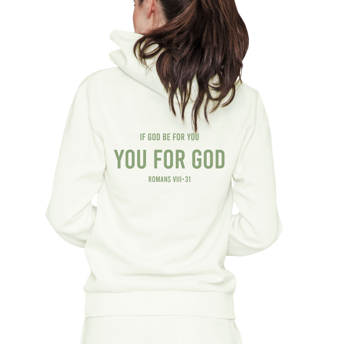 You For God  Hoodie - Pista Green