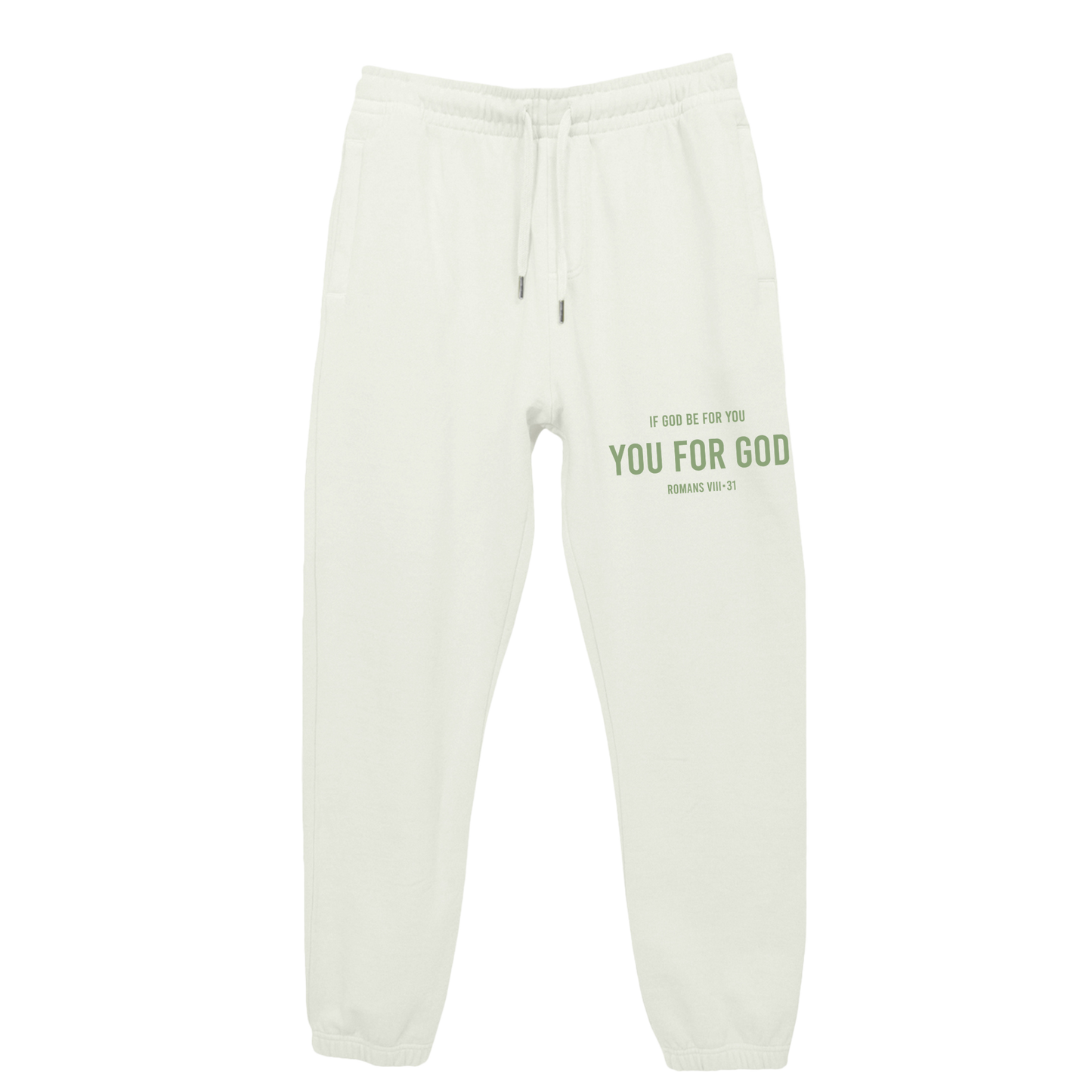 You For God Sweatpants - Pista Green