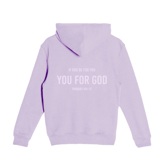 You For God Kids Hoodie - Lilac