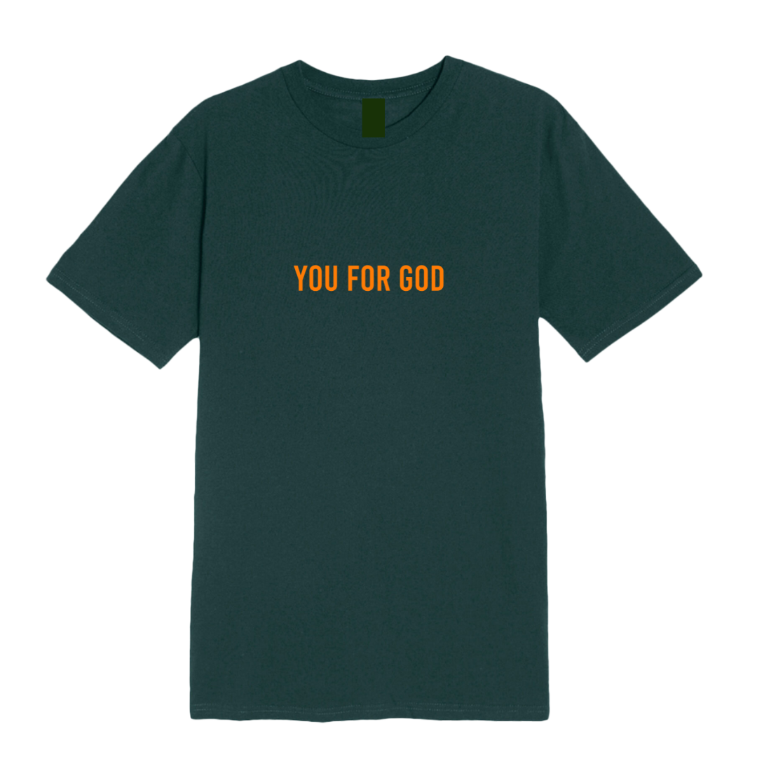 I Talk To God - Forest Green + Orange