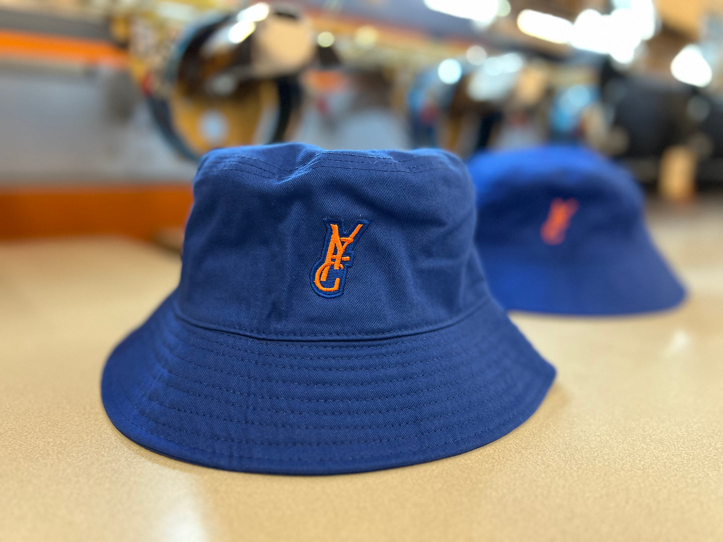 YFG Bucket Hat - Royal Blue + Orange