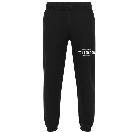 You For God Printed Sweatpant- Noir