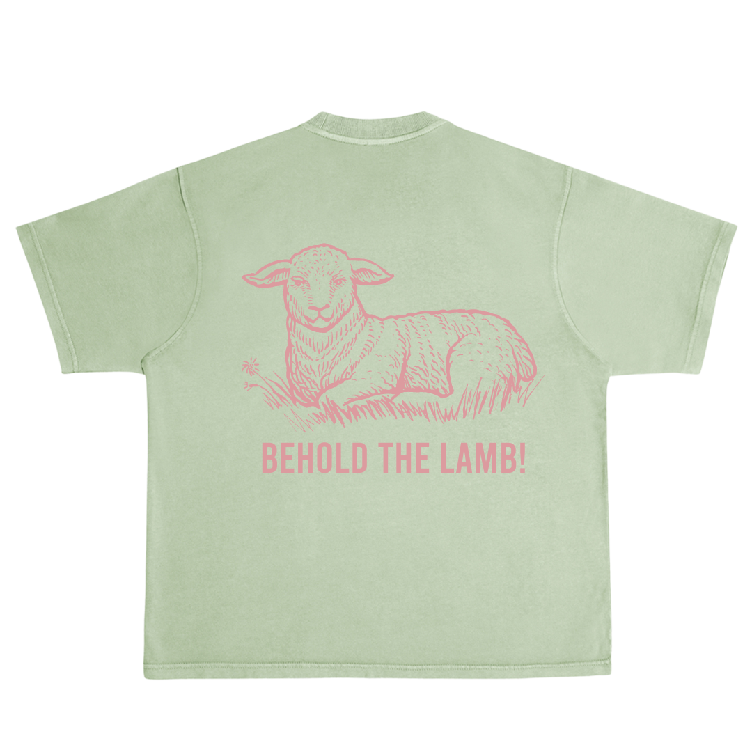 The Lamb of God: Sage Mint + Rose Blush
