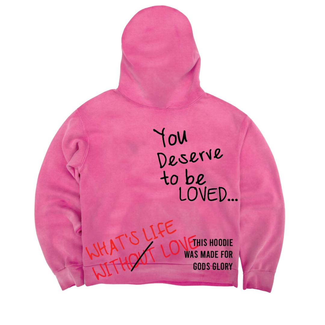 Limited Edition 'Love Wins' Hoodie - Faded Pink Rose