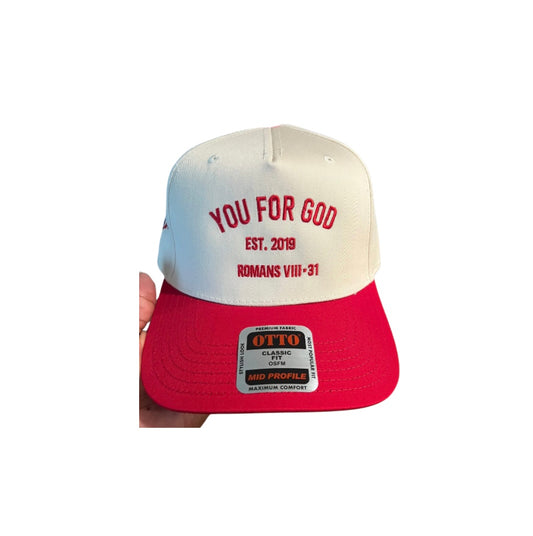 YFG Classic SnapBack Tan + Red