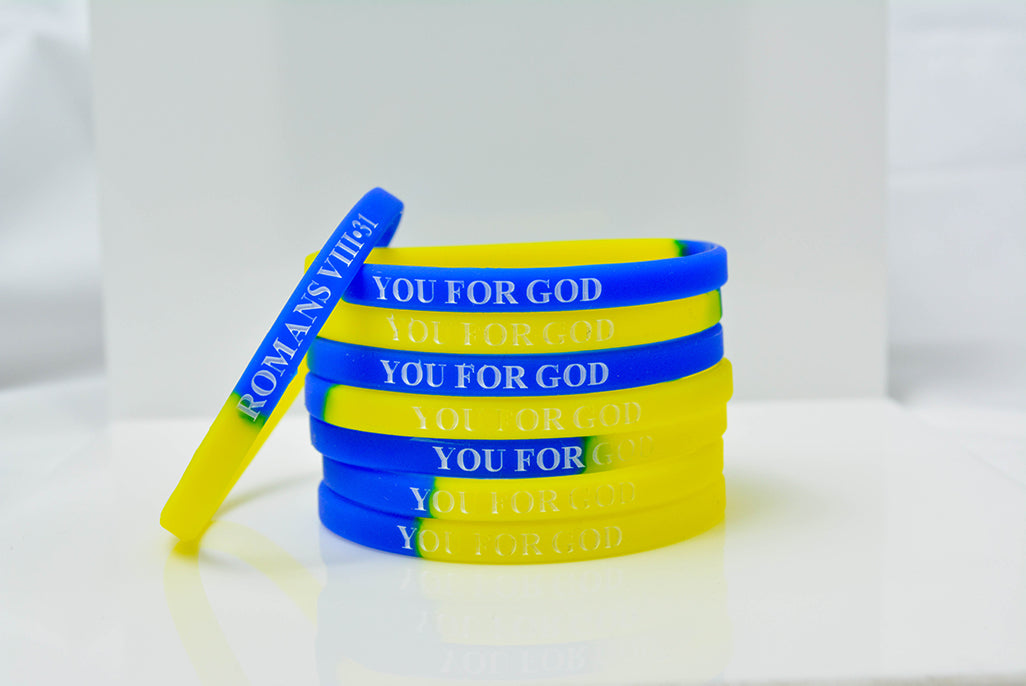 YFG 3-Pack Wristband - Blue + Yellow