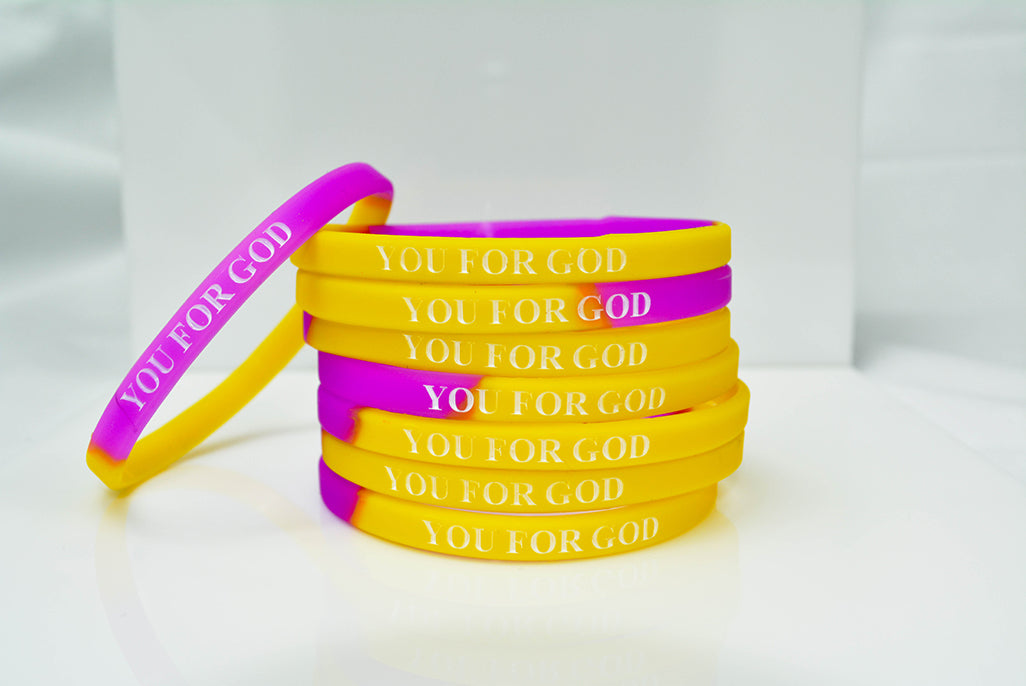 YFG 3-Pack Wristband - Purple + Gold